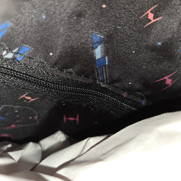 Loungefly Darth Vader Black and Purple Glow-in-the-Dark Mini Backpack - Picture 6 of 6